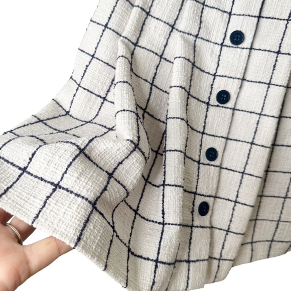 Gal Meets Glam Collection Button Down Dress Petite 0P - Picture 6 of 12